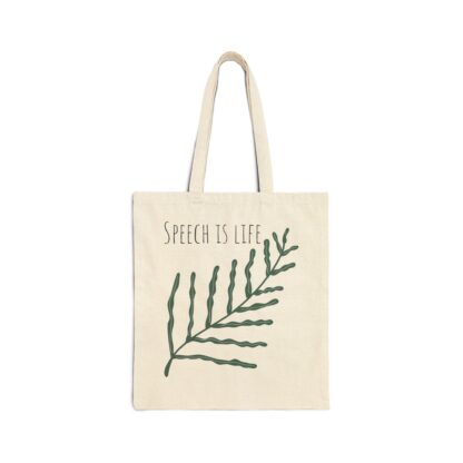 Speech is Life Tote Bag - Image 5