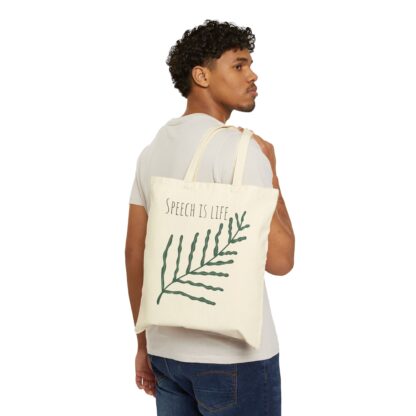 Speech is Life Tote Bag - Image 3