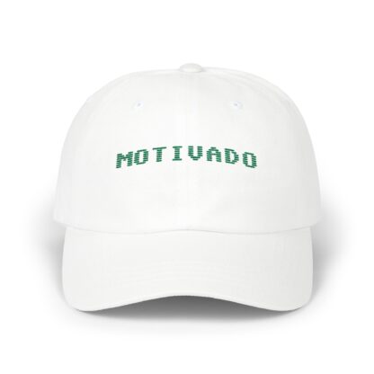 Motivado (Motivated) Classic Dad Cap - Inspirational White Hat for Everyday Style