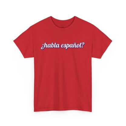 Unisex Heavy Cotton Tee - ¿Habla Español? (Speak Spanish?) Graphic Shirt for Language Lovers - Image 7