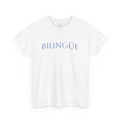 BILINGÜE (Bilingual) Unisex Heavy Cotton Tee - Casual Language Lover's Shirt - Image 3