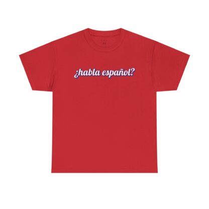 Unisex Heavy Cotton Tee - ¿Habla Español? (Speak Spanish?) Graphic Shirt for Language Lovers - Image 5