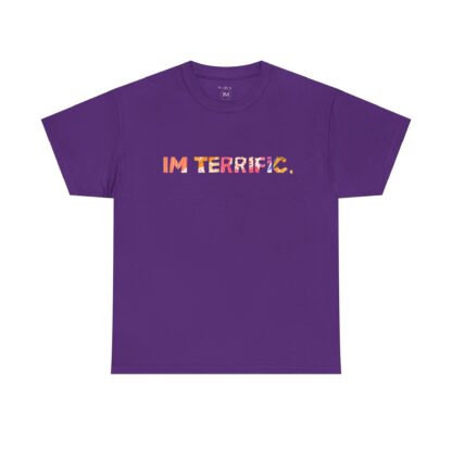 IM TERRIFIC. Unisex Heavy Cotton Tee - Casual Confidence Wear - Image 9